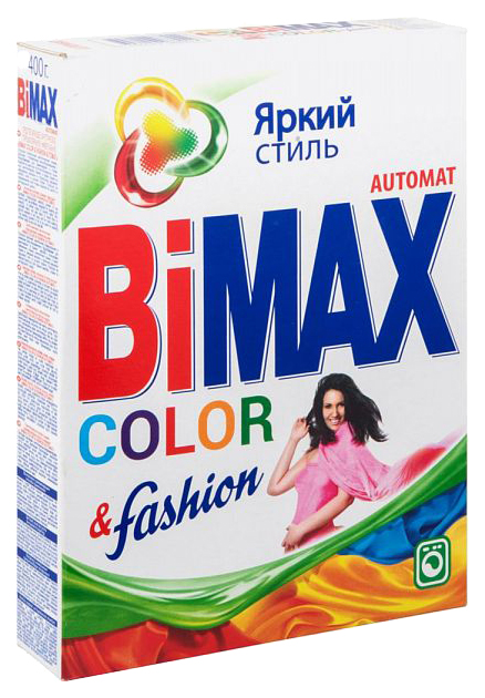 

Стиральный порошок Bimax color&fashion automat яркий стиль 400 г