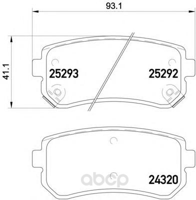 

Колодки тормозные дисковые, комплект Hella 8DB355016-221