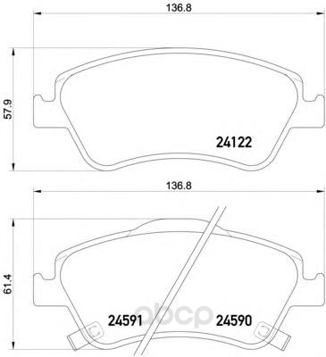 

Тормозные колодки HELLA PAGID/BEHR дисковые 8DB355013561
