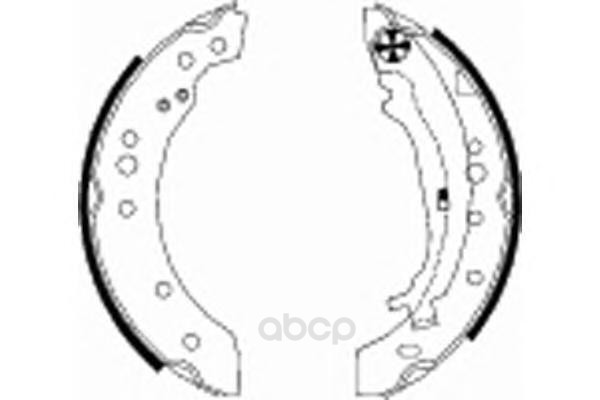 

Комплект тормозных колодок барабанных HELLA PAGID 8DB355000271