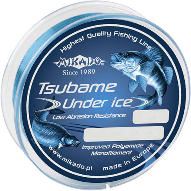 фото Леска монофильная mikado tsubame under ice 0,12 мм, 30 м, 2,4 кг
