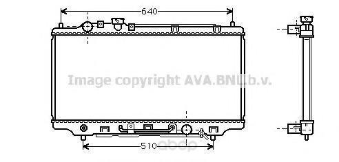фото Радиатор охлаждения двигателя ava mz2100