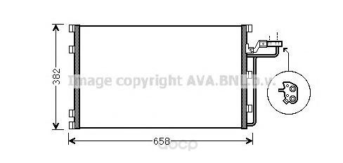 

Pадиатор кондиционерa Volvo S40, V50 04 Ava VOA5150