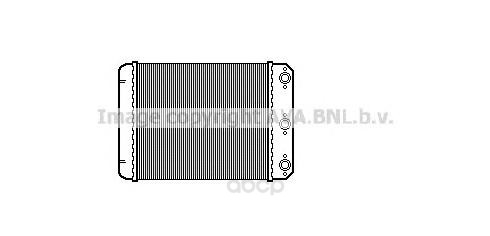 Радиатор охлаждения двигателя Ava MSA6107