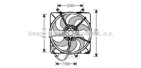 фото Вентилятор охлаждения двигателя toyota avensis 97-03 ava to7506
