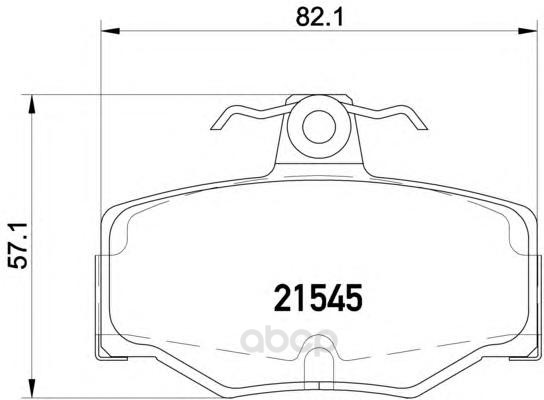 

Тормозные колодки Textar дисковые 2154501