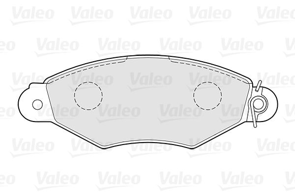 фото Комплект тормозных дисковых колодок valeo 301726