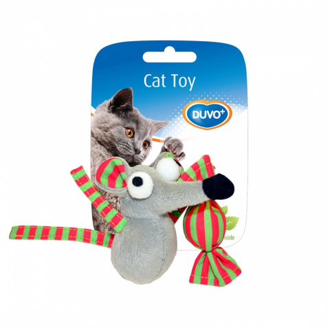 фото Набор игрушек для кошек duvo+ мышка + конфетка с кошачьей мятой