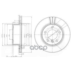 фото Тормозной диск delphi bg3899c