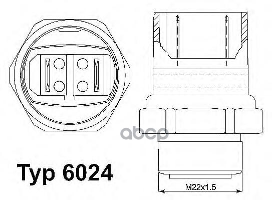

Датчик включения вентилятора Wahler 602495D