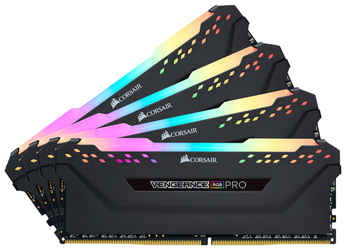 

Оперативная память Corsair VENGEANCE RGB PRO CMW32GX4M4C3200C16, VENGEANCE RGB PRO