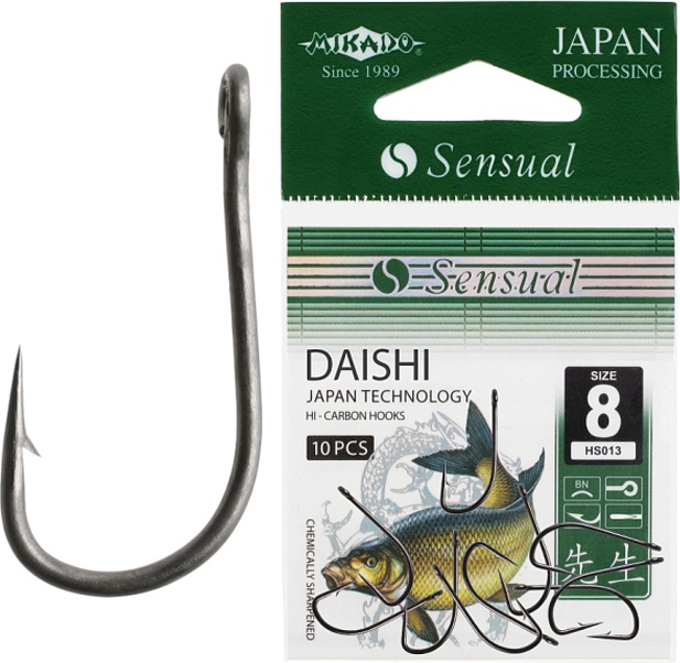 фото Рыболовные крючки mikado sensual daishi w/ring №8, 10 шт.