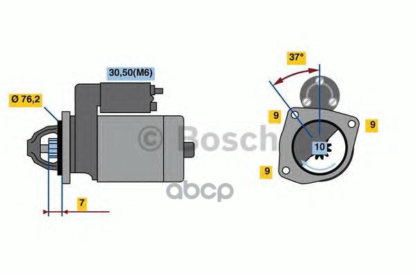 

Стартер BOSCH 0001108456