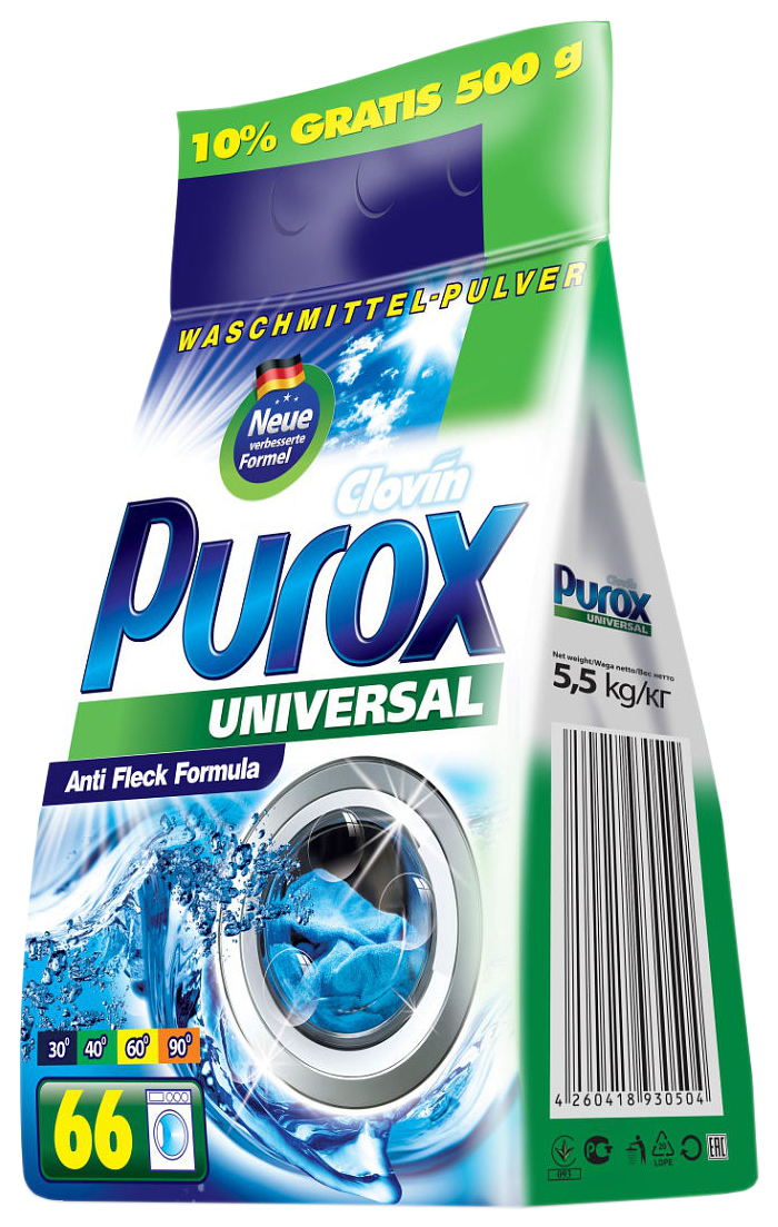 фото Универсальный стиральный порошок purox universal 5.5 кг