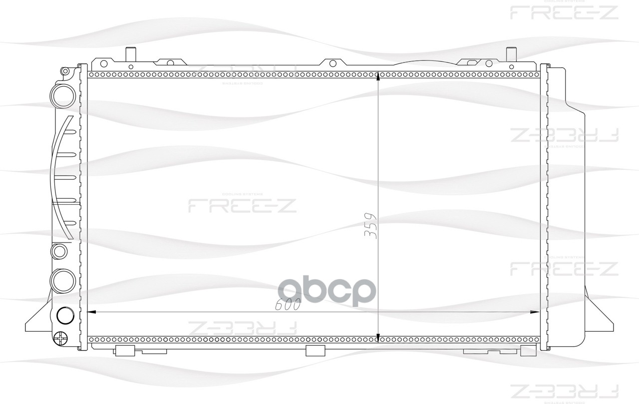 фото Радиатор охлаждения free-z kk0114