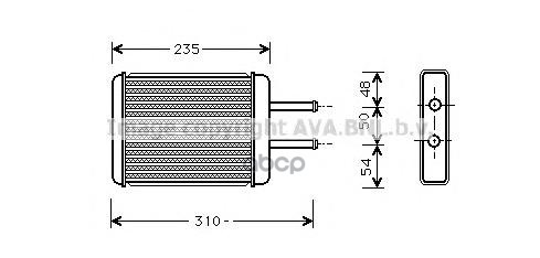 

Радиатор печки AVA QUALITY COOLING HY6069