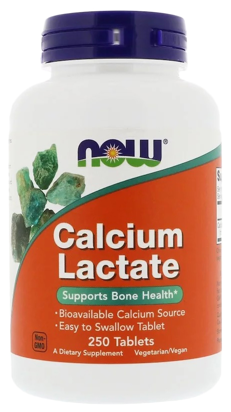 Кальций NOW Calcium Lactate 250 табл.