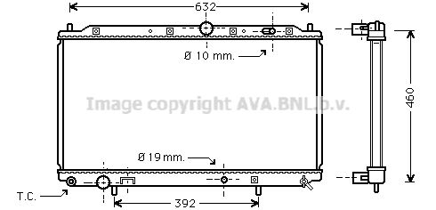 

Радиатор охлаждения двигателя AVA QUALITY COOLING MT2116