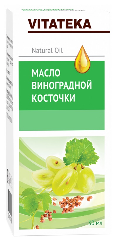 Масло для тела Vitateka Виноградной косточки 30 мл vitateka масло шиповника косметическое 30