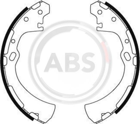

Комплект тормозных колодок A.B.S. 8848