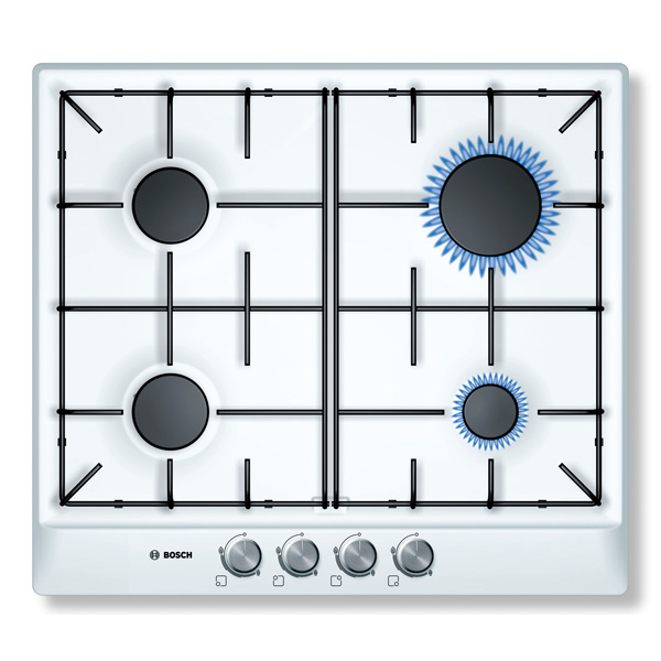 

Встраиваемая варочная панель газовая Bosch PCP 612 B80E White, PCP 612 B80E