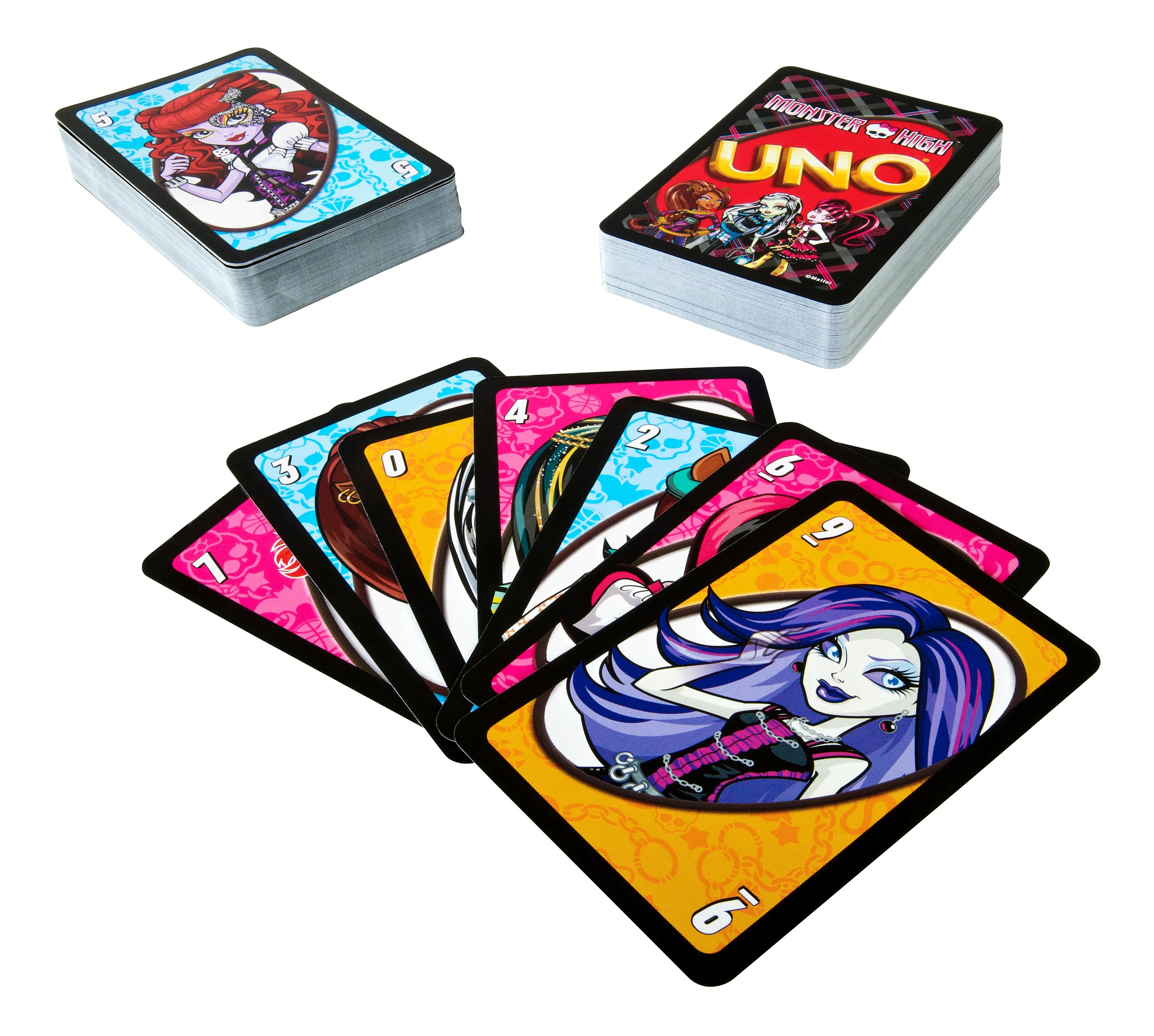 фото Семейная настольная игра monster high uno® карточная игра t8233