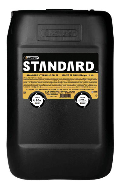 

Гидравлическое масло KANSLER STANDARD STANDARD 20л 2398, масло гидравлическое STANDARD 2398