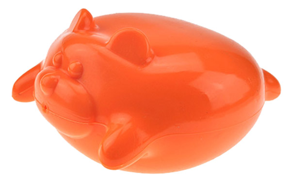 Игрушка-пищалка для собак Chomper Свинка, оранжевый