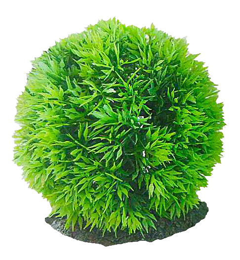 Искусственное растение для аквариума Fauna International зеленый шар, пластик, 10х10х10см