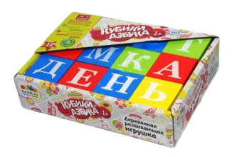 

Детские кубики Alatoys "Азбука", 12 шт., Азбука