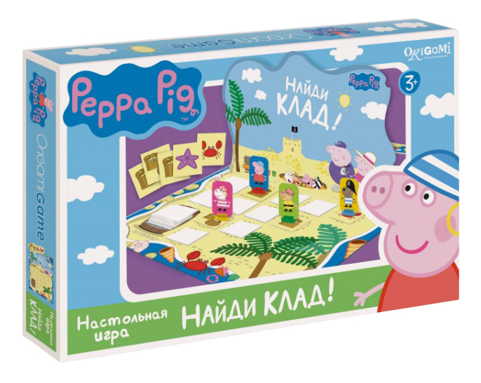 фото Семейная настольная игра оригами peppa pig.найди клад! origami