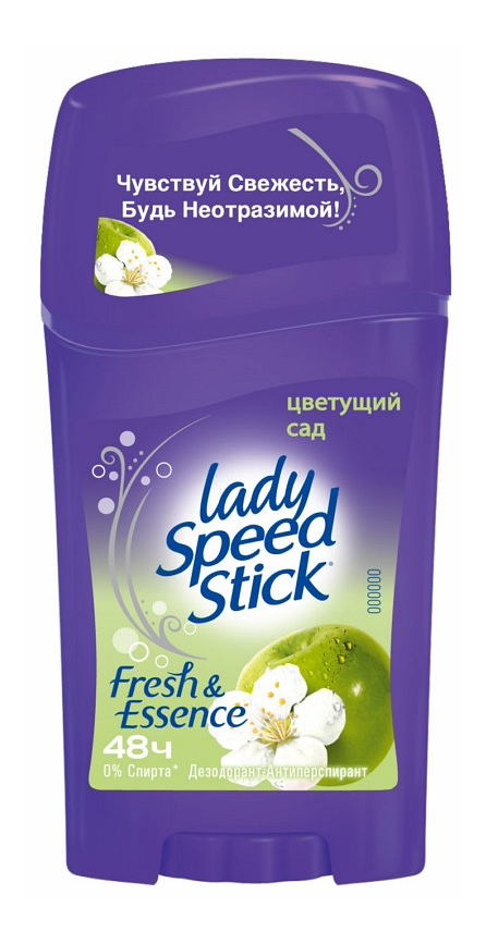 

Антиперспирант Lady Speed Stick Fresh & Essence Цветущий сад 45г, антиперспирант Fresh & Essence 'Цветущий сад' 45г