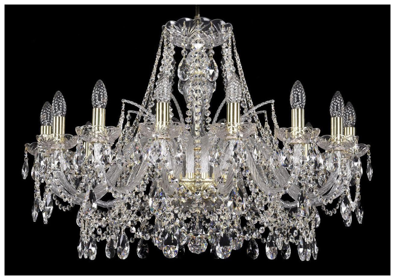 

Люстра подвесная Bohemia Ivele Crystal 1411/16/300/G, 1411/16/300/G