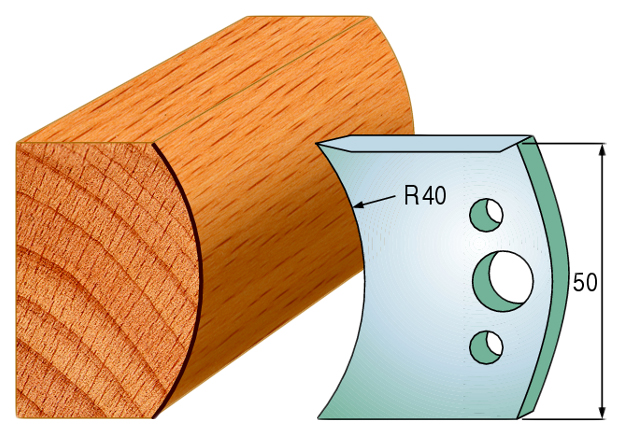 

Комплект из 2-х ножей 50x4 SP CMT 690.555, Серебристый, 690.555