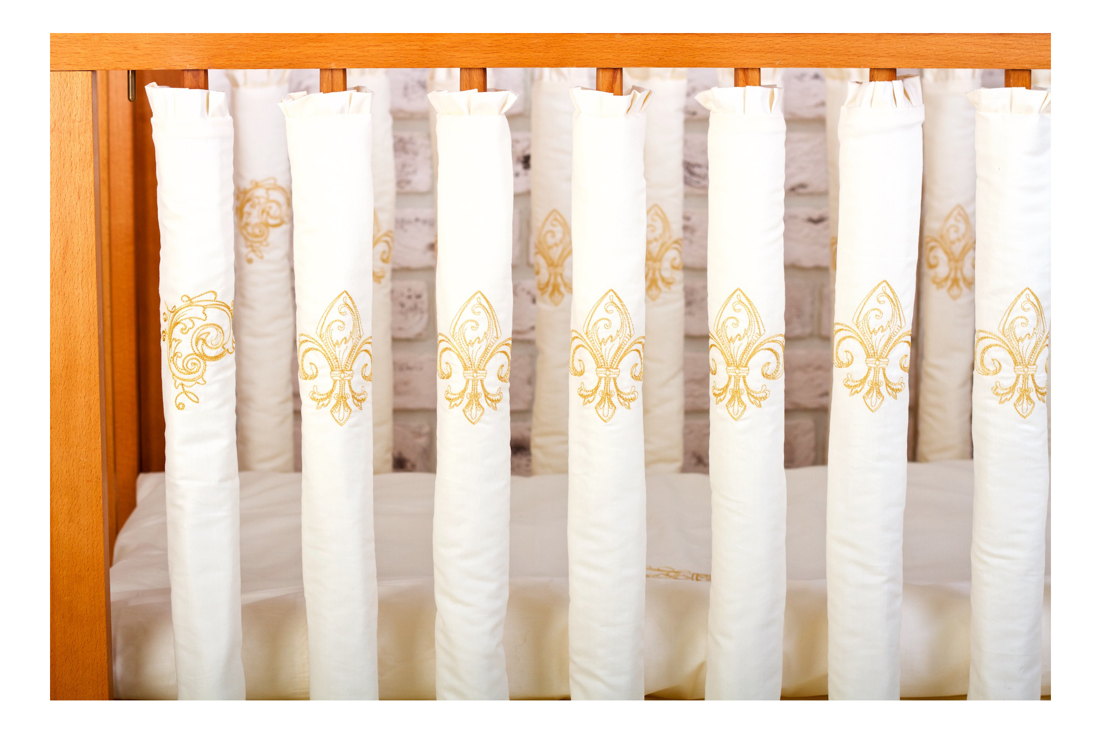 

Текстильный бортик для кроватки Cloud factory Royal Baby, 12 шт CF-1-RB, 12 фенс-бамперов Royal Baby