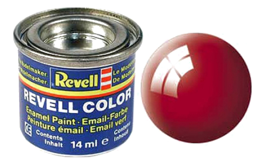 Краска Огненно-красная РАЛ 3000 глянцевая эмалевая Revell 32131