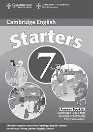 

C Young Learners Eng Tests 7 Starters Answer Booklet