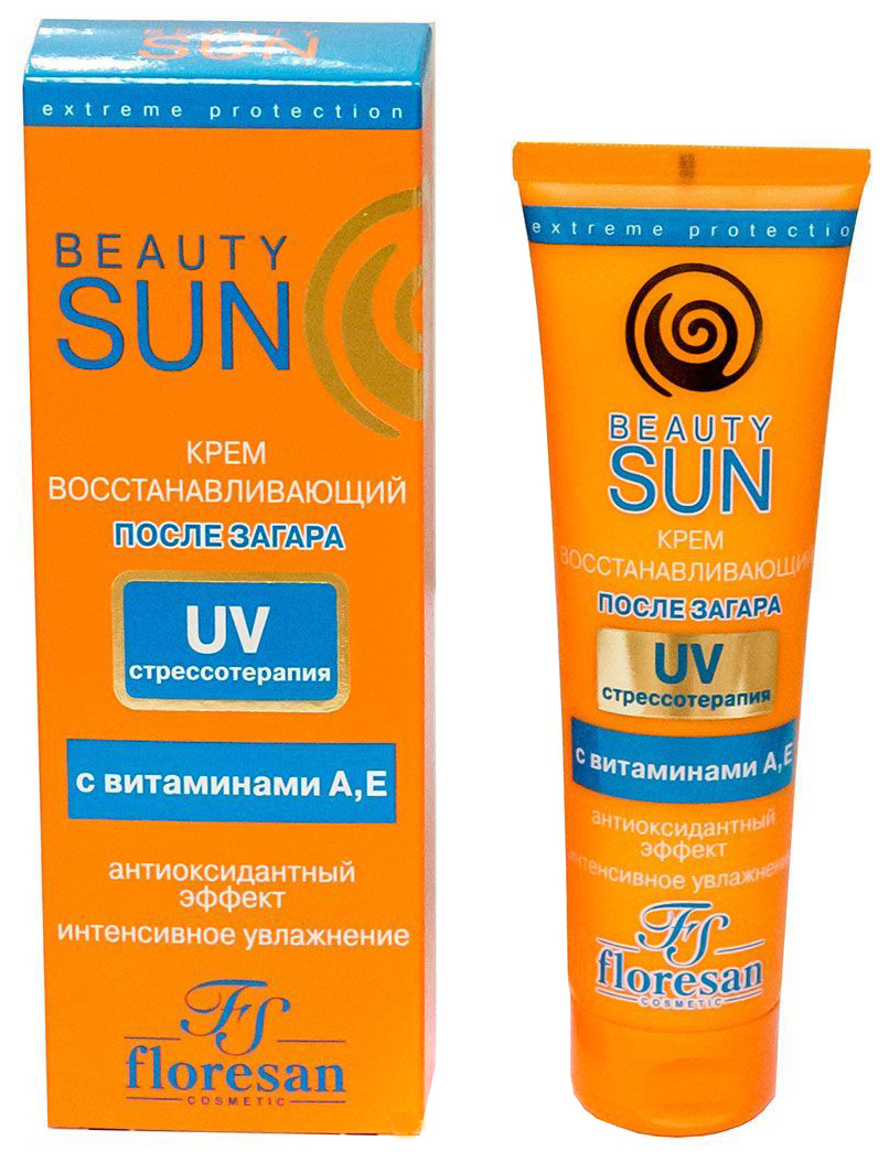 

Крем восстанавливающий после загара Floresan Beauty Sun UV-стрессотерапия 100 мл, Крем восстанавливающий после загара UV-стрессотерапия