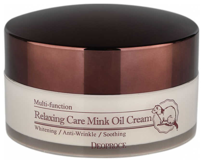 Крем для лица Deoproce Relaxing Care Mink Oil 100 г tarrago жир воск для обуви норковое масло tarrago mink oil tin 100