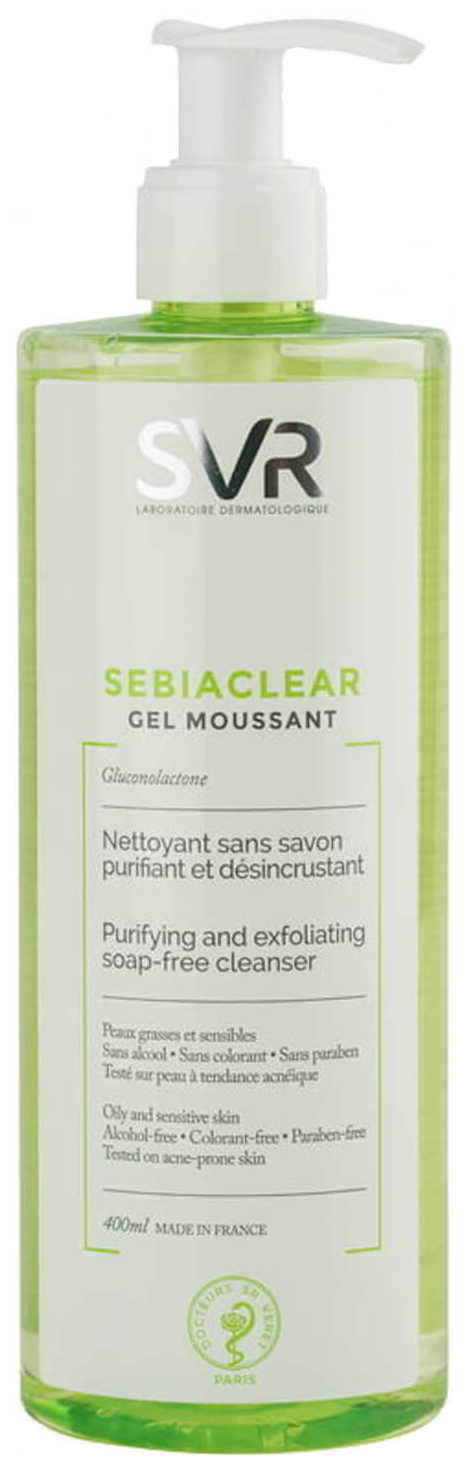 Мусс для лица SVR Sebiaclear Gel Moussant 400 мл dior capture totale super potent cleanser очищающий мусс для умывания лица