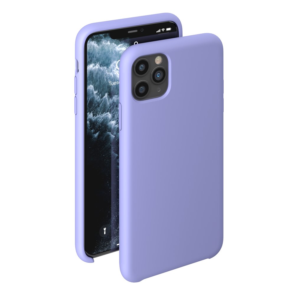 фото Чехол deppa liquid silicone case для apple iphone 11 pro max (лавандовый)