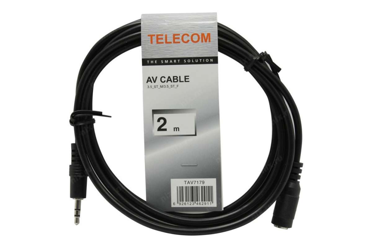 фото Кабель удлинительный telecom 3,5 jack-3,5 jack tav7179-2m