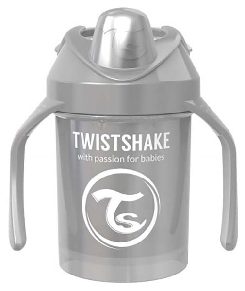 

Поильник Twistshake Mini Cup Жемчужный серый Pearl Grey 230 мл