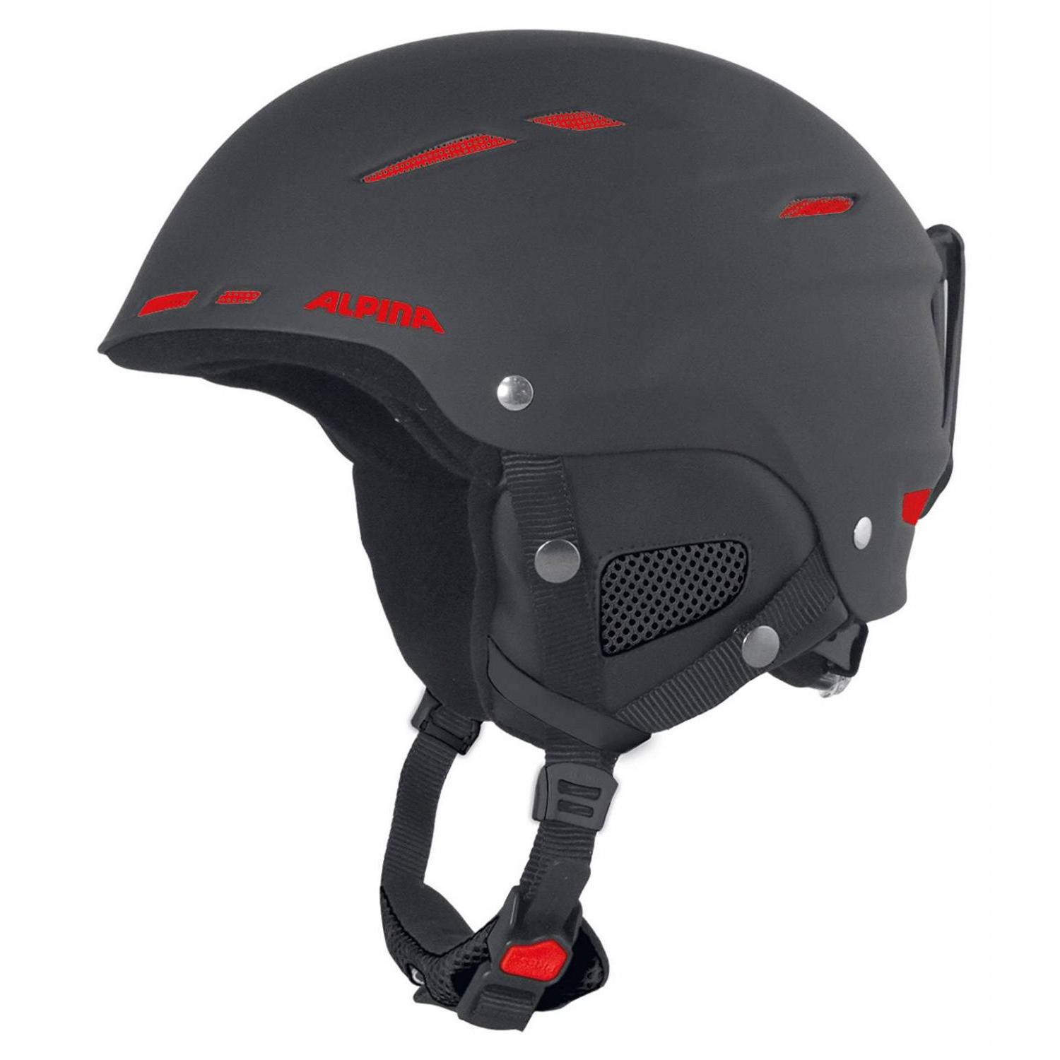 фото Горнолыжный шлем alpina biom c 2019, черный/красный, xs