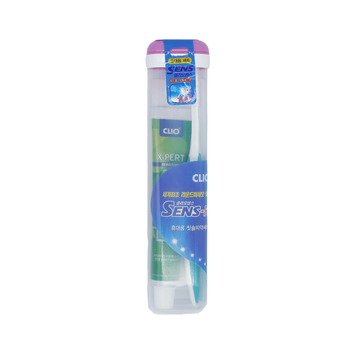фото Набор зубная паста + щетка clio new portable sense r + expert toothpaste