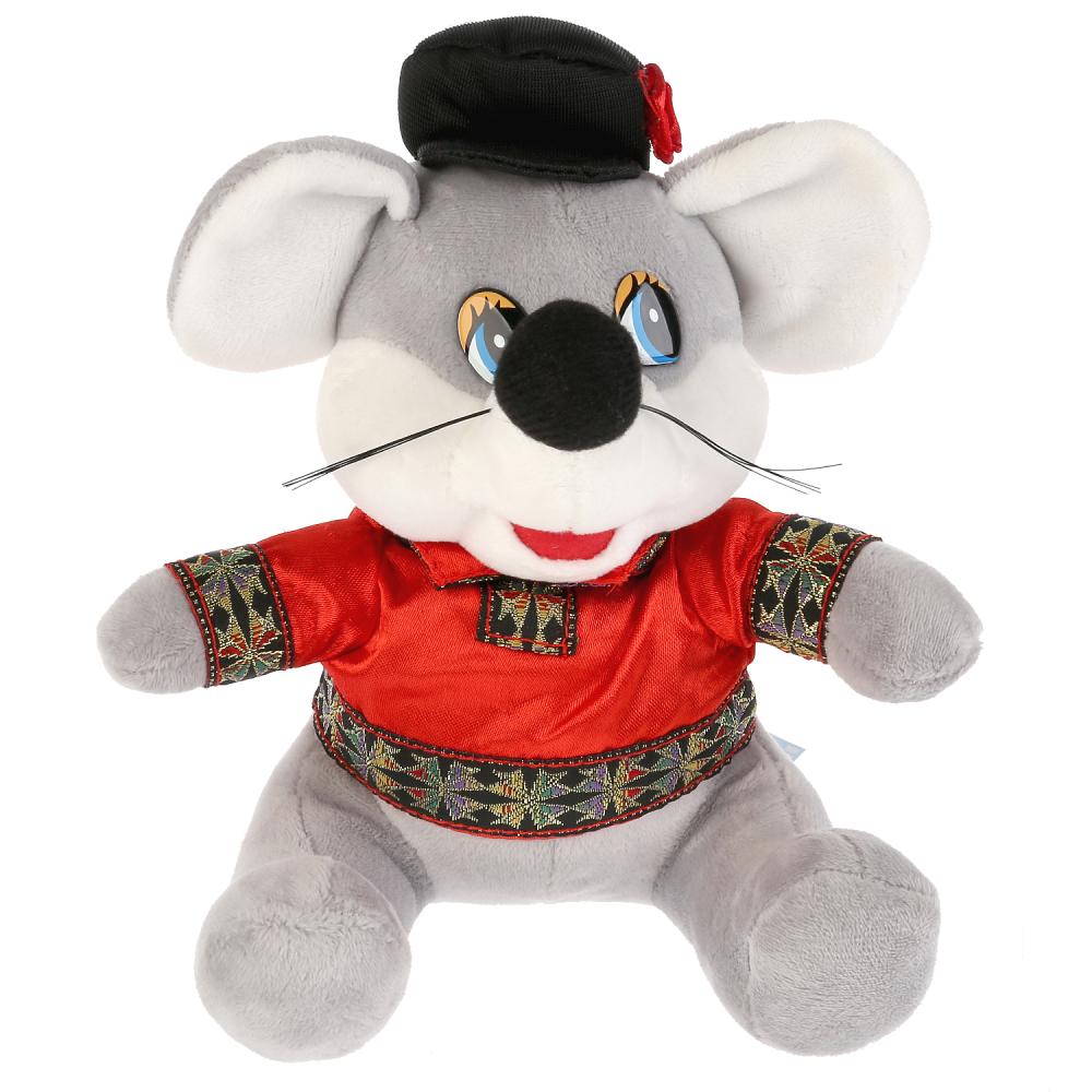 

Игрушка мягкая "Мышка в русском костюме", 15 см, Серый