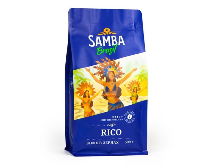 фото Кофе в зернах samba cafe brasil rico 500 г