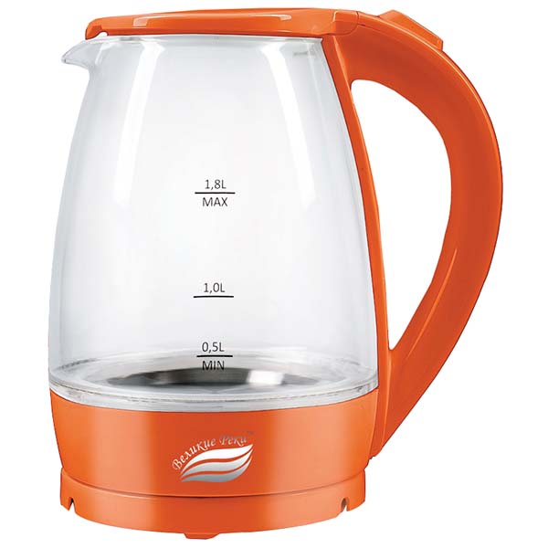 Чайник электрический Великие Реки Дон-1 1.8 л оранжевый