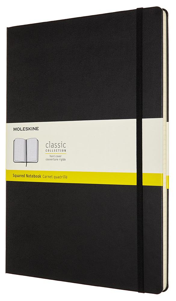 

Блокнот Classic A4, 96 листов, в клетку черный