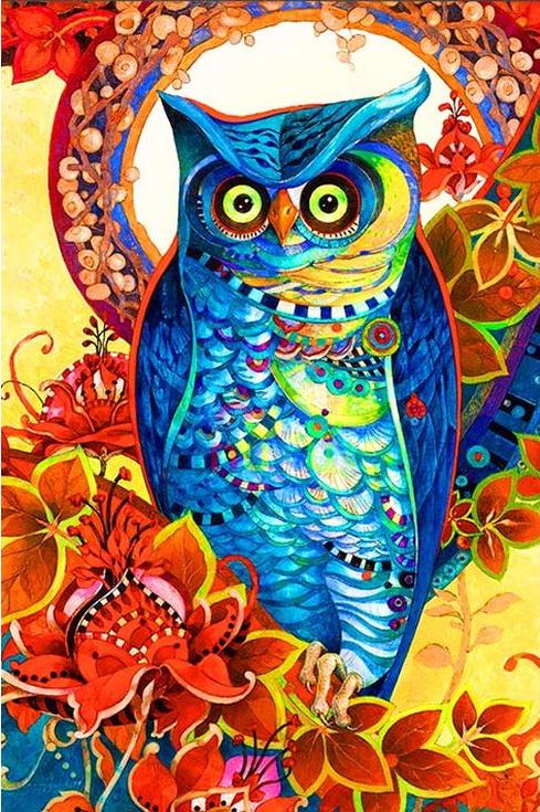 

Алмазная вышивка Color KIT Филин, 40x50 см, Филин
